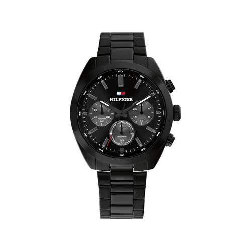 TOMMY HILFIGER hudson herenhorloge zwart roestvrij stalen armband