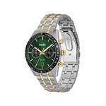 Montre BOSS sport lux homme bracelet acier inoxydable bicolore jaune - vue 2