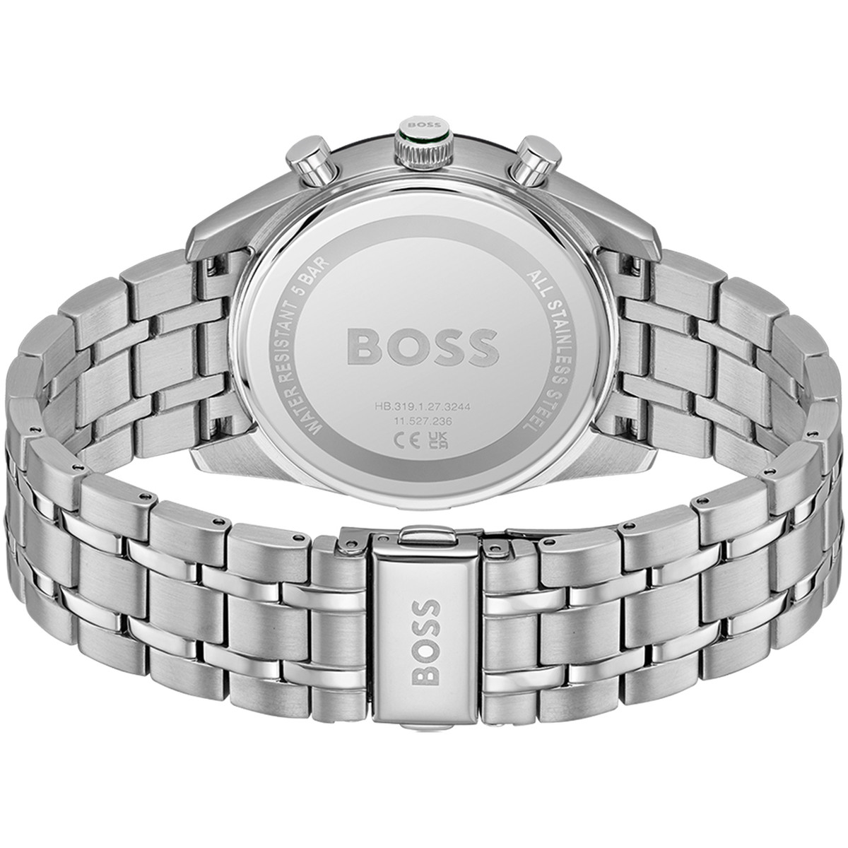 Montre BOSS sport lux homme bracelet acier inoxydable bicolore jaune - vue 3