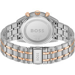 Montre BOSS sport lux homme bracelet acier inoxydable bicolore jaune - vue 3