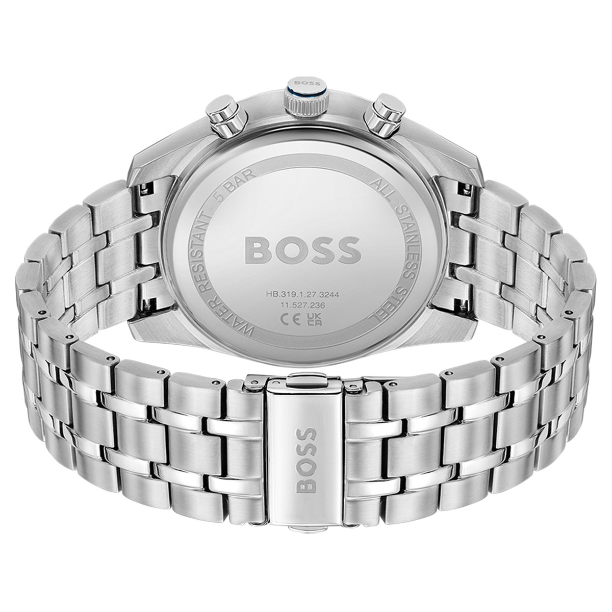 BOSS sportief luxe herenhorloge met roestvrijstalen band - 3-wijzer