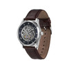 Montre BOSS business homme automatique, bracelet cuir marron - vue V2