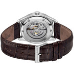 Montre BOSS business homme automatique, bracelet cuir marron - vue 3