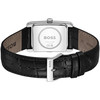 Montre BOSS desk homme bracelet cuir noir - vue V3