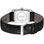 Montre BOSS desk homme bracelet cuir noir - vue 3
