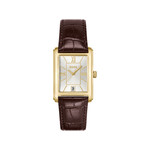 Montre BOSS desk homme bracelet cuir marron - vue 1