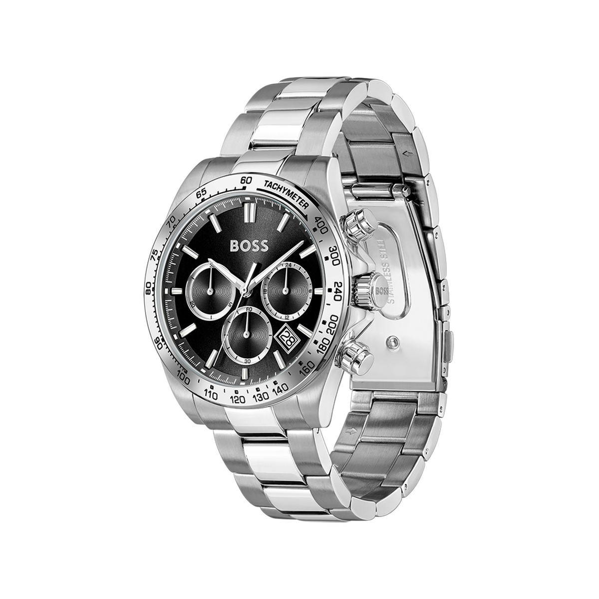 BOSS sportief herenhorloge met roestvrijstalen band - afbeelding 2