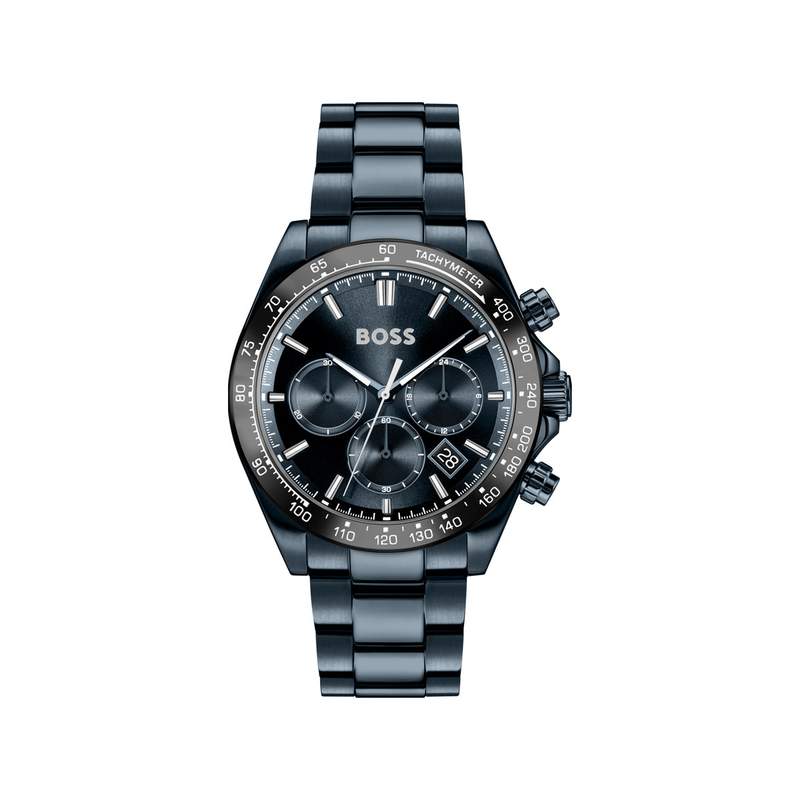 Montre BOSS sport active homme bracelet acier inoxydable bleu - vue 1