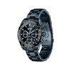 BOSS men's active sports watch with blue stainless steel bracelet - view V2