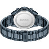 BOSS men's active sports watch with blue stainless steel bracelet - view V3