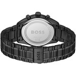Montre BOSS sport lux homme bracelet acier inoxydable noir métalisé - vue 3
