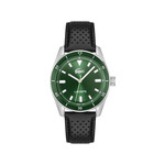 Montre LACOSTE boston homme bracelet cuir noir - vue 1