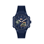 Montre LACOSTE lc33 homme bracelet silicone bleu - vue 1