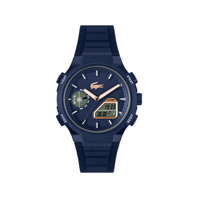 Montre LACOSTE lc33 homme bracelet silicone bleu