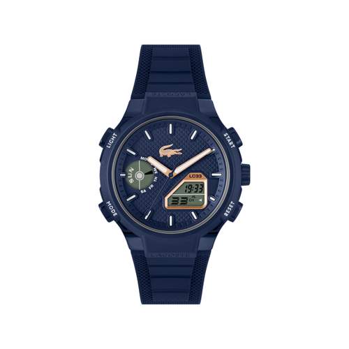 Montre LACOSTE lc33 homme bracelet silicone bleu