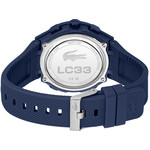 Montre LACOSTE lc33 homme bracelet silicone bleu - vue 3