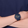 Montre LACOSTE lc33 homme bracelet silicone bleu - vue Vporté 1