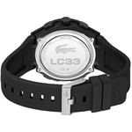 Montre LACOSTE lc33 homme bracelet silicone noir - vue 3