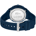 Montre LACOSTE lc33 homme bracelet silicone bleu - vue 3