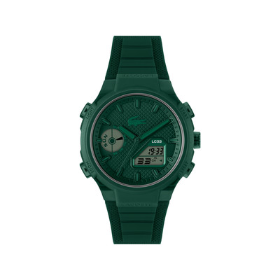 Montre LACOSTE lc33 homme bracelet silicone vert