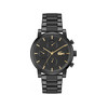 Montre LACOSTE replay homme bracelet acier inoxydable noir - vue V1