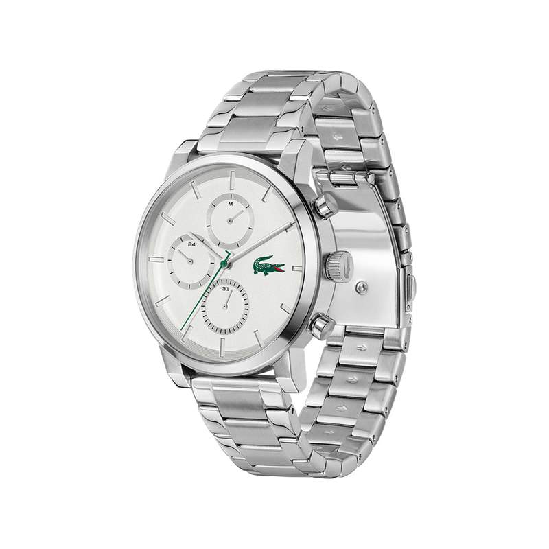 Montre LACOSTE replay homme bracelet acier inoxydable gris - vue 2