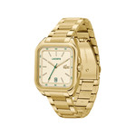 Montre LACOSTE.12.12 up homme bracelet acier inoxydable doré jaune - vue 2