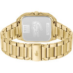 Montre LACOSTE.12.12 up homme bracelet acier inoxydable doré jaune - vue 3