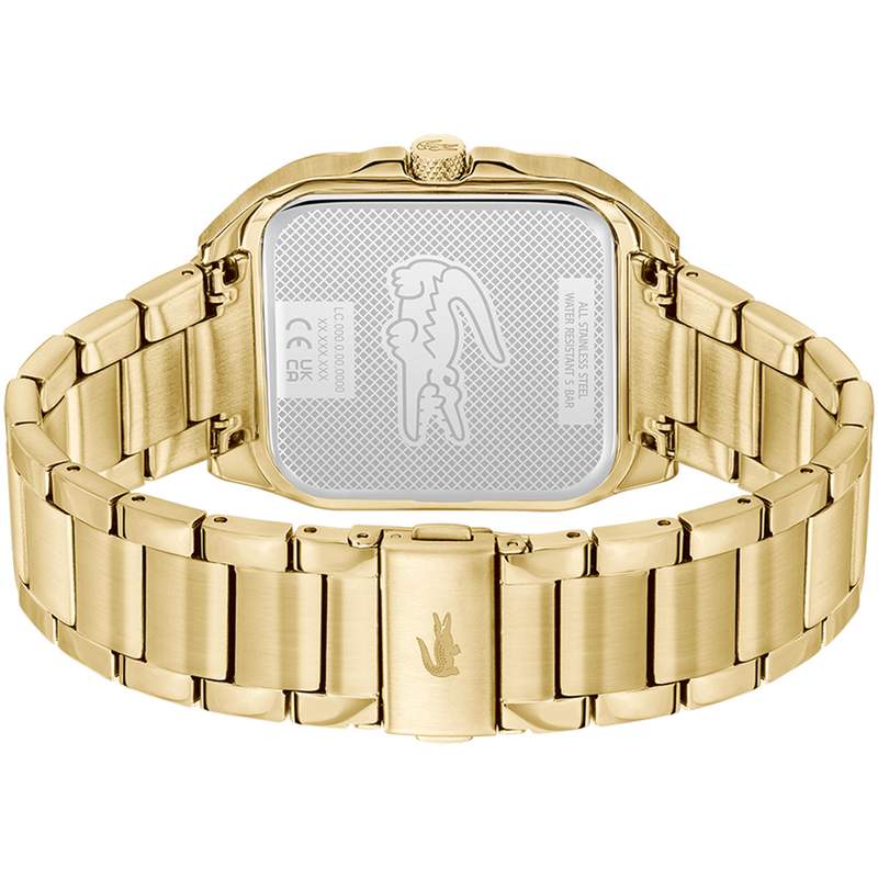 Montre LACOSTE.12.12 up homme bracelet acier inoxydable doré jaune - vue 3