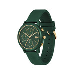 Montre LACOSTE.12.12 move homme bracelet silicone vert - vue 2