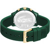 Montre LACOSTE LACOSTE.12.12 move homme bracelet silicone vert - vue V3
