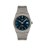 Montre TISSOT prx homme automatique, bracelet titane gris - vue 1