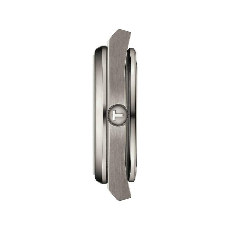 Montre TISSOT prx homme automatique, bracelet titane gris - vue 2