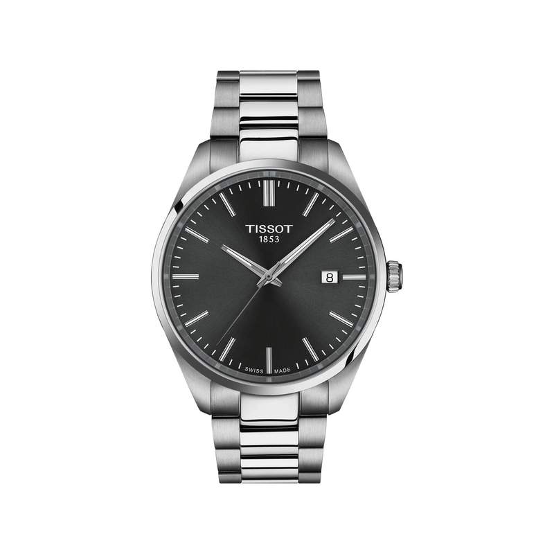 Montre TISSOT pr100 homme bracelet acier inoxydable - vue 1