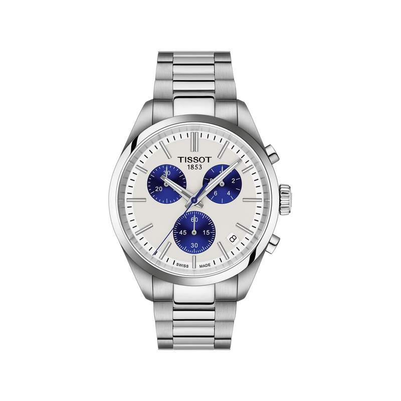 Montre TISSOT pr100 homme bracelet acier inoxydable - vue 1