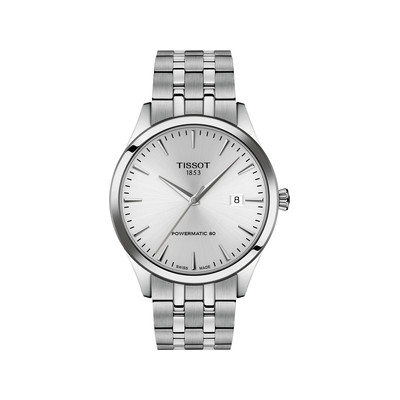 Montre TISSOT classic dream homme automatique, bracelet acier inoxydable