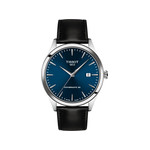 Montre TISSOT classic dream homme automatique, bracelet cuir noir - vue 1