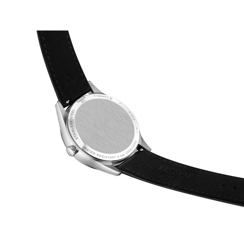 Montre TISSOT classic dream homme automatique, bracelet cuir noir - vue D2
