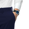 Montre TISSOT classic dream homme automatique, bracelet cuir noir - vue Vporté 1