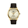 Montre TISSOT classic dream homme automatique, bracelet cuir marron - vue V1
