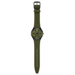 Montre SWATCH essentials homme bracelet caoutchouc vert - vue D1