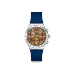Montre SWATCH essentials homme bracelet caoutchouc bleu - vue 1