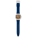 Montre SWATCH essentials homme bracelet caoutchouc bleu - vue D1