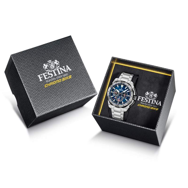 Montre FESTINA homme bracelet acier inoxydable - vue D1