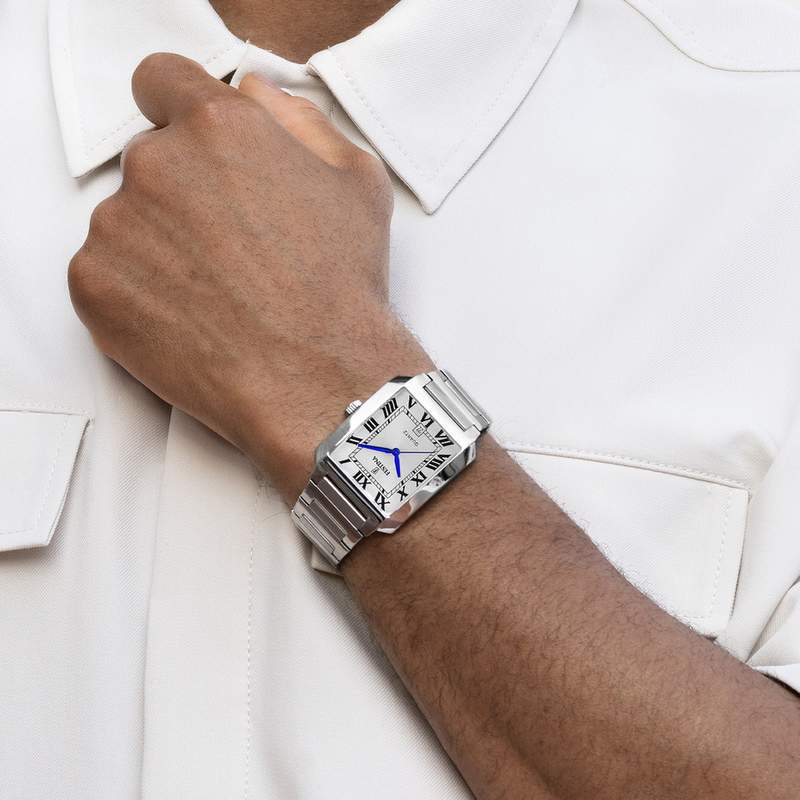 Montre FESTINA homme bracelet acier inoxydable - vue porté 1