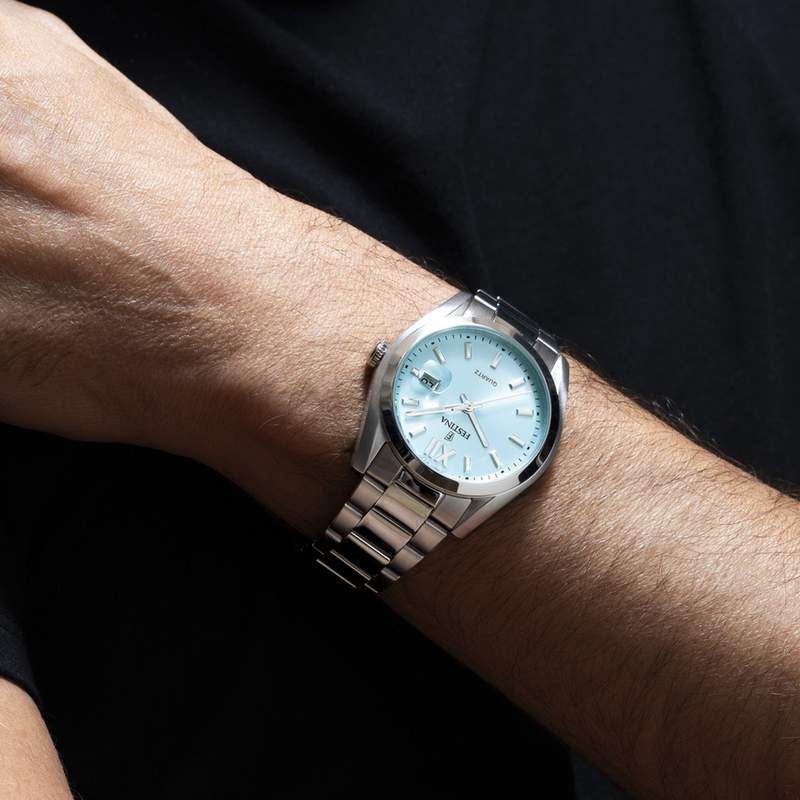 Montre FESTINA homme bracelet acier inoxydable - vue porté 1
