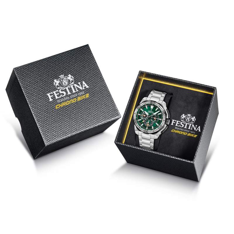 Montre FESTINA homme bracelet acier inoxydable - vue D1