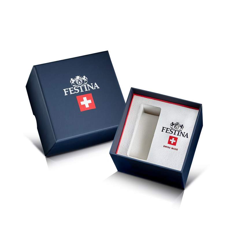 Montre FESTINA swiss made homme bracelet acier inoxydable - vue D1