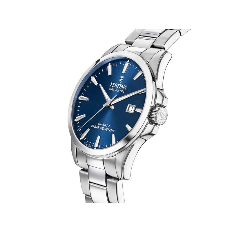 Montre FESTINA swiss made homme bracelet acier inoxydable - vue 2