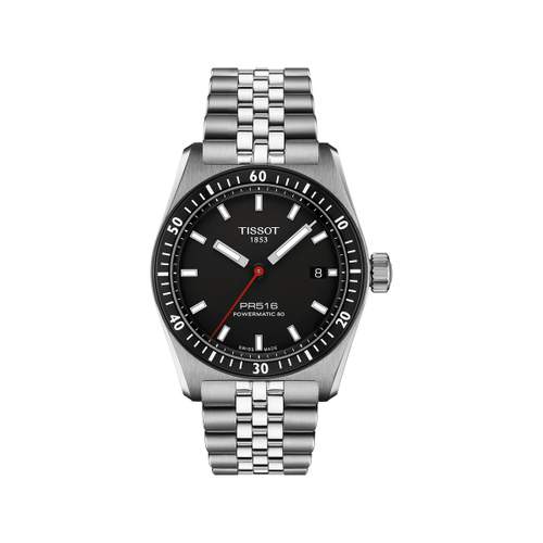 Montre TISSOT pr516 homme automatique, bracelet acier inoxydable